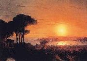 Ivan Aivazovsky Sunset over the Golden Horn France oil painting artist